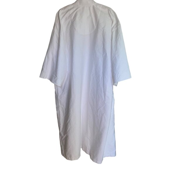 Majestic International Mens Kimono Robe Size XXL White Chamois Casual New - Picture 2 of 13